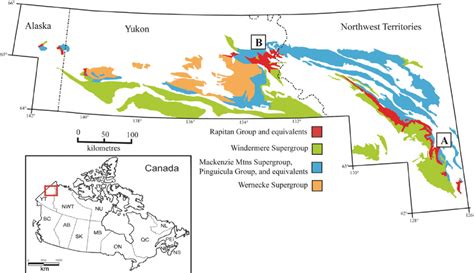 Geological Map Of The Approximate Distribution Of Proterozoic Strata Of