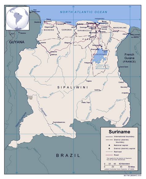 The Border With Guyana Is Formed By The Upper Corantijn Corantyne