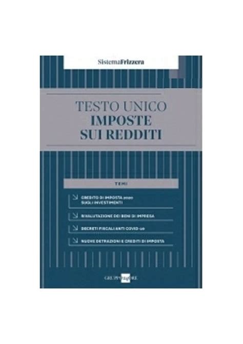 Frizzera Tuir Testo Unico Imposte Sui Redditi