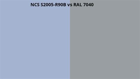 NCS Index S2005 R90B Omzetten Naar RAL 7040 RAL Kleuren