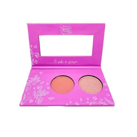 Paleta De Iluminador E Blush Super Poderess Make No Atacado