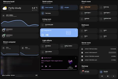 Just A Cool Ha Dashboard With Minimalist Theme And Some Customizations R Homeassistant