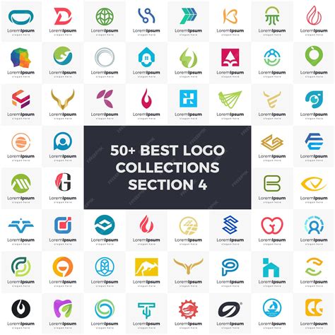 Conjunto De Logotipos Coleção De Ideias De Marca Moderna E Criativa