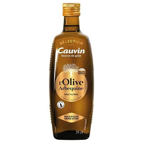 Cauvin Huile d olive vierge l olive sélection arbequine non filtrée