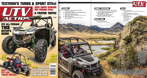 THE AUGUST 2017 ISSUE OF UTV ACTION UTV Action Magazine