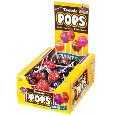 Tootsie Roll Pops Tamaño Gigante 72 Unidades Paquete Variado 382