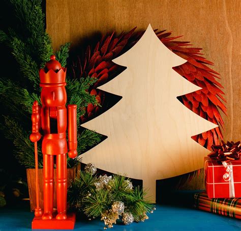 20 Large Wooden Christmas Tree Cutout