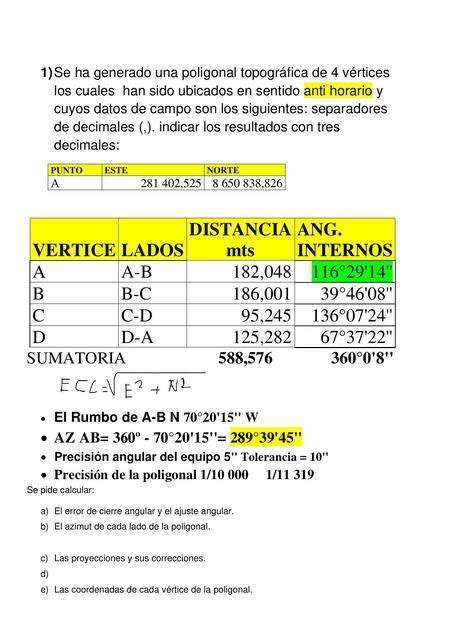 Ejercicios Topografia Pc Kat Udocz