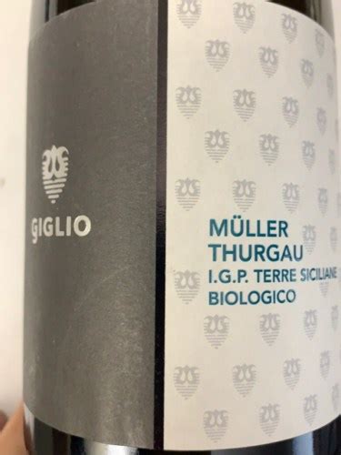 Cantine Giglio M Ller Thurgau Biologico Vivino Us