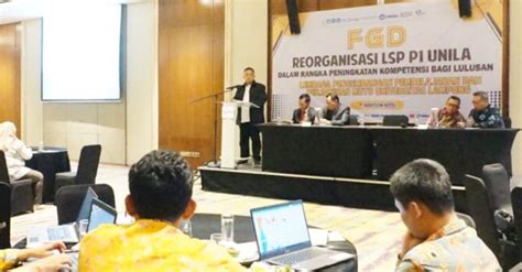 Unila Gelar FGD Reorganisasi LSP P1 Matamata Id