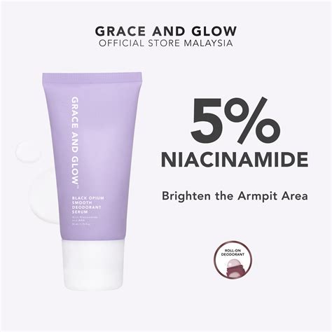 Grace And Glow Bo Smooth Deodorant Serum Bright And Smooth Niacinamide