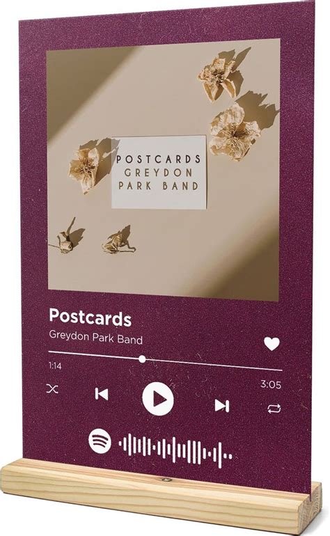 Songr Spotify Muziek Bordje Postcards Greydon Park Band X