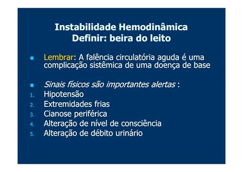 Hemodinamica O Que É - O Que é Instabilidade Hemodinamica - BRAINCP