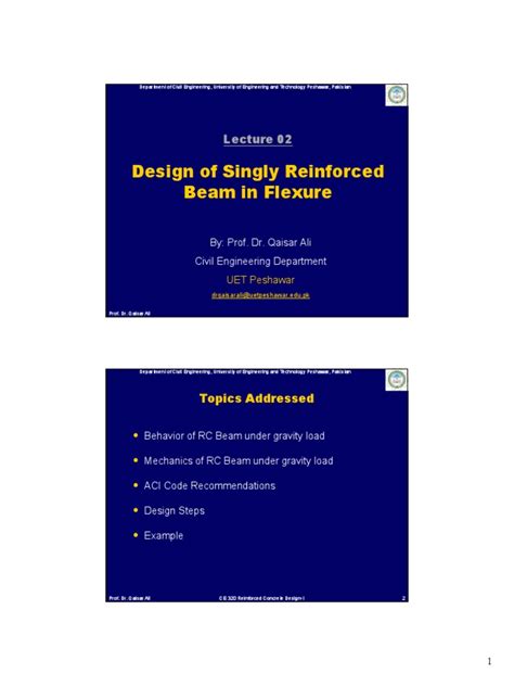 Design of Singly Reinforced Beam | PDF | Deformation (Engineering ... 