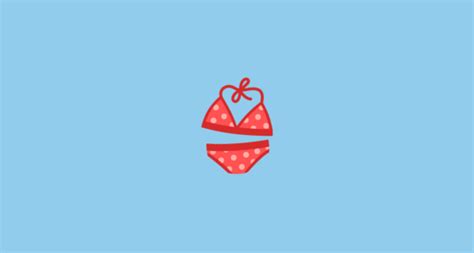 Bikini Emoji On Google Noto Color Emoji 15 0