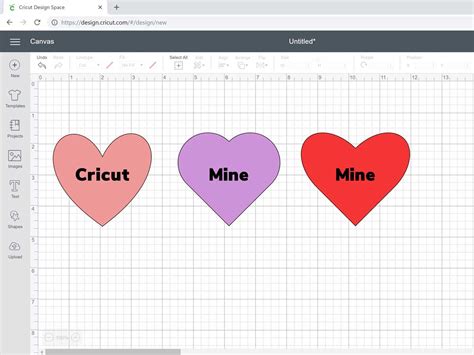 Create a Heart in Design Space - Once for Practice