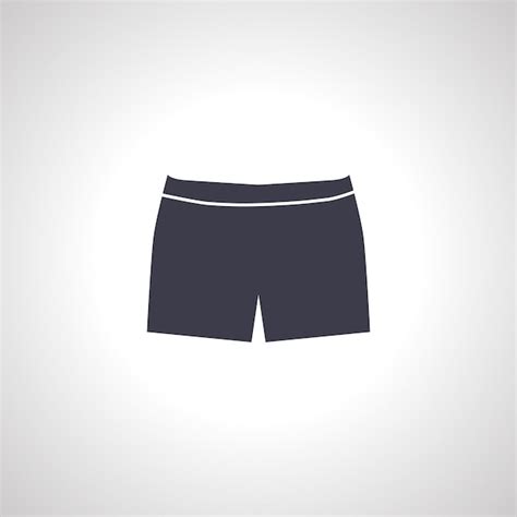 Icono De Pantalones Cortos De Hombres Vector Premium