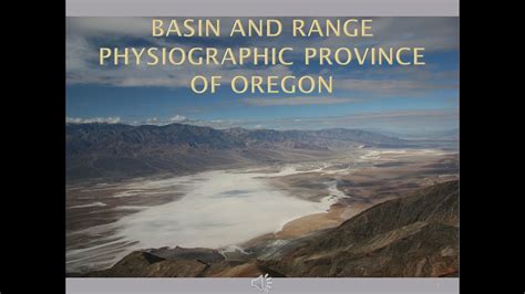 Basin And Range Physiographic Province Of Oregon YouTube