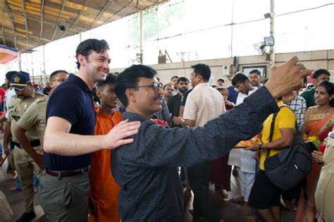 On Second Day Of Eight Day Visit To India Sen Ossoff Met Extensively