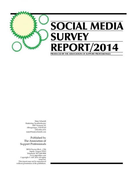 2014 Social Media Survey ASP