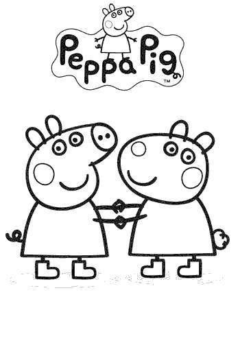 Peppa Pig Coloring Pages Suzy Sheep - Free Printable Coloring Pages