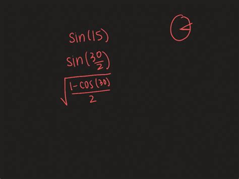 Solved Use A Half Angle Identity To Find The Exact Value Of Each