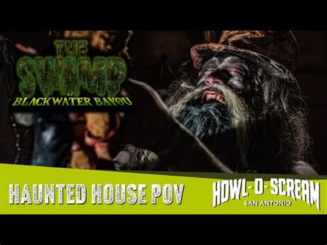 The Swamp At Blackwater Bayou Haunted House POV SeaWorld San Antonio