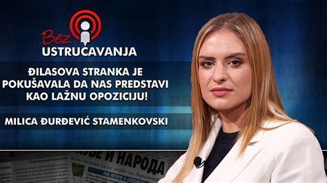 Milica Đurđević Stamenkovski Đilasova stranka je pokušavala da nas