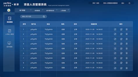 项目人员管理系统嗨设计 站酷zcool