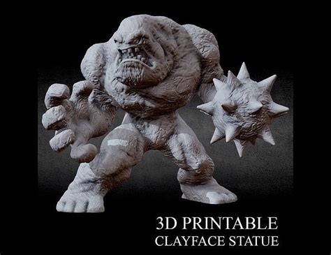 D Printable Clayface Statue Batman D Model D Printable Cgtrader