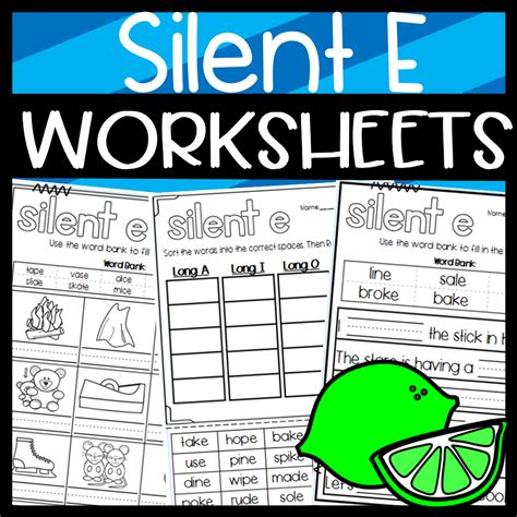 Long Vowel Silent E Worksheets Worksheets Library