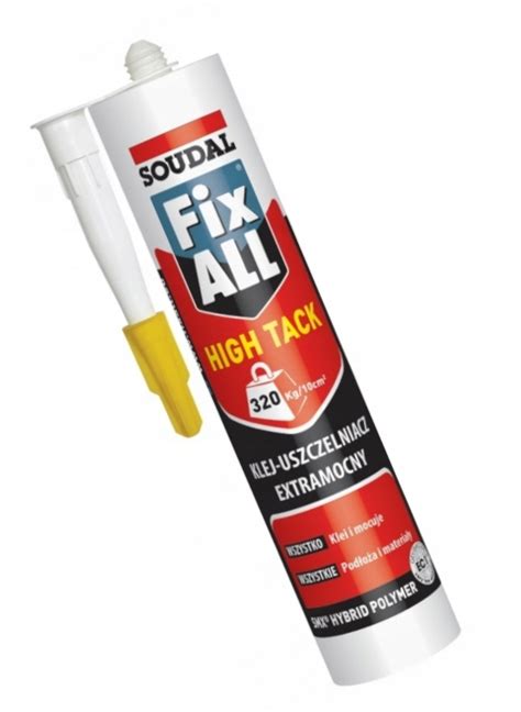 Soudal Klej Uszczelniacz Fix All High Tack Extra Mocny Bia Y Ml