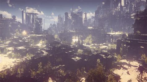 Beautiful Nier Automata Landscape No Characters Stable Diffusion