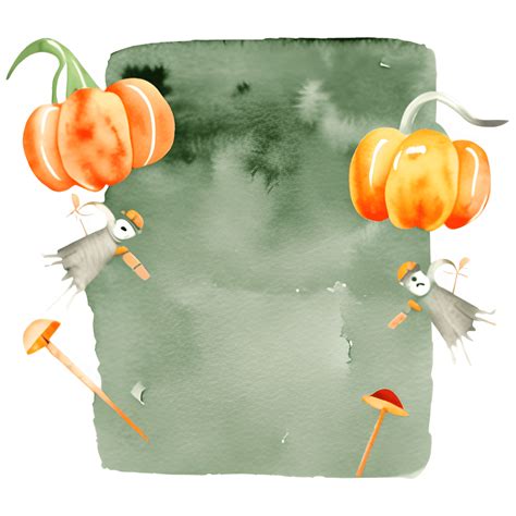 Pumpkin Patch Watercolor Clipart · Creative Fabrica