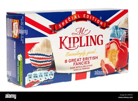 Box Of Mr Kipling British Fancies Small Iced Cakes Stock Photo Alamy