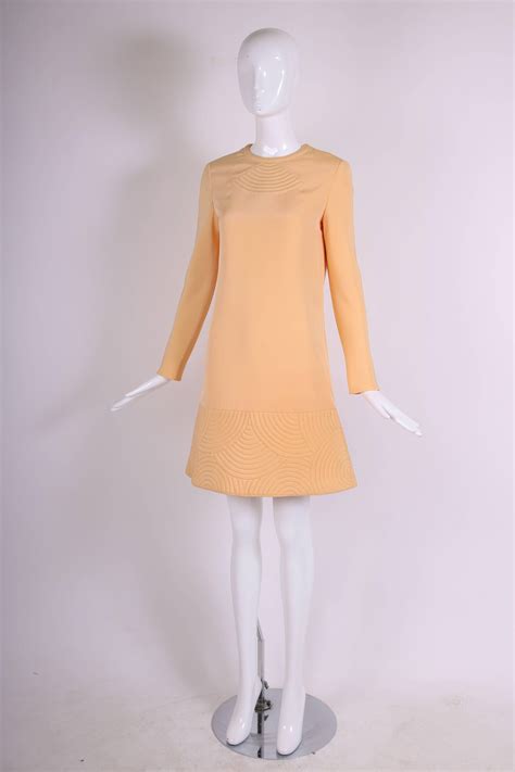 Pierre Cardin Mod Space Age Mini Dress With Geometric Design 1970s For