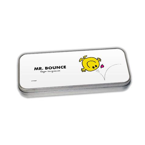 Personalised Mr Bounce Pencil Case Tin