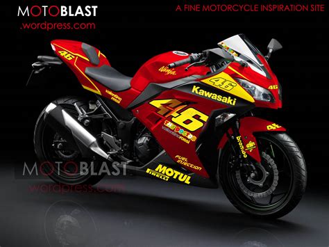 Modif Striping New Kawasaki Ninja 250r Fi Merah Motoblast