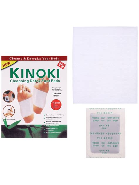 Детокс пластырь для ног Kinoki с хитозаном и турмалином, 10 шт., 180 р