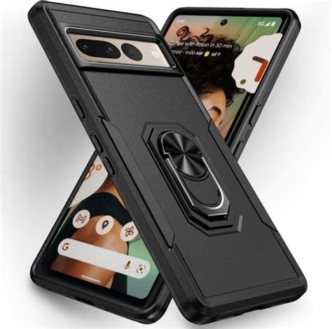 Coque Google Pixel 7A Antichoc Etui Silicone PC Magnétique avec Support