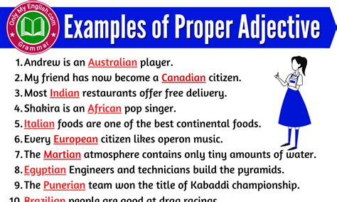 Examples Of Proper Adjective In Sentences Onlymyenglish