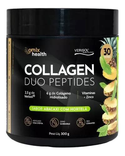 Collagen Duo Peptides Omix Pi A Con Menta G Mercadolibre