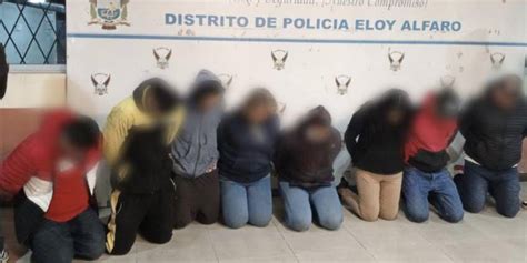 Quito La Polic A Nacional Captur A Ocho Presuntos Extorsionadores En