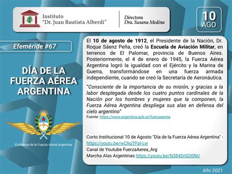 EFEMÉRIDE 67 DÍA DE LA FUERZA AÉREA ARGENTINA Poder Judicial de