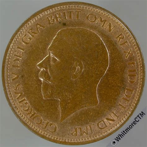 1931 Bronze Halfpenny George V 60 Lustre Whitmore