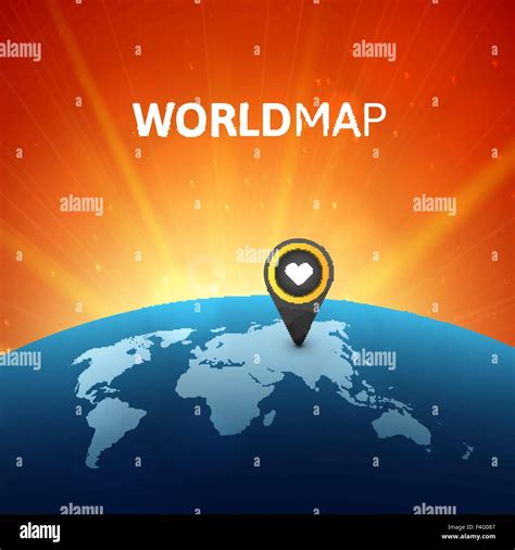 World Map Vector Illustration Infographic Design Template Stock Vector Image And Art Alamy