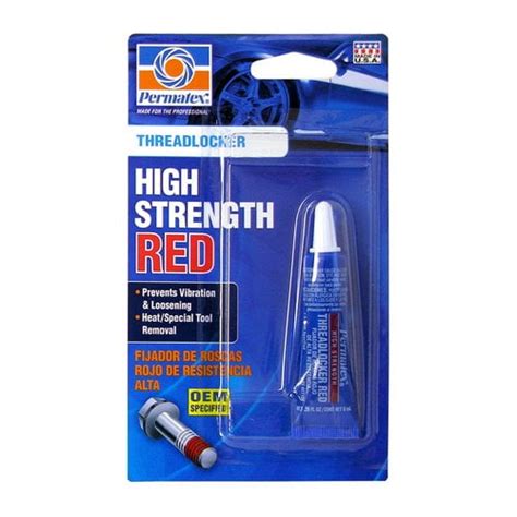 Permatex High Strength Threadlocker Red Walmart