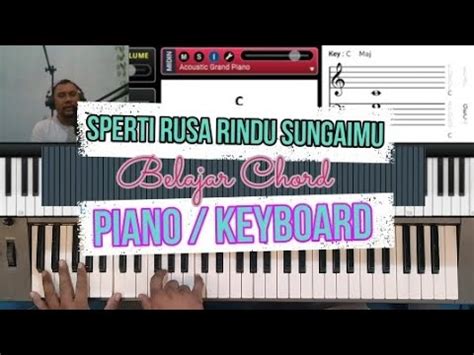 SPERTI RUSA RINDU SUNGAIMU BELAJAR CHORD PIANO KEYBOARD CELLO MUSIC