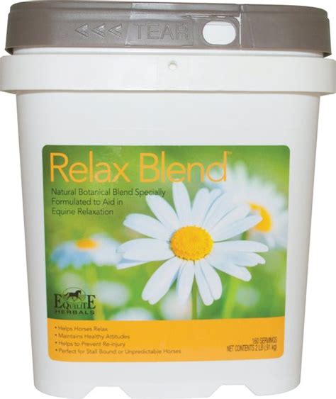 Equilite Herbals Relax Blend Calming Powder Horse Supplement 2 Lb Tub