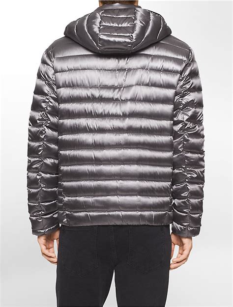 Calvin Klein Mens Packable Down Hooded Puffer Jacket Ebay